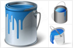 Blue Bucket of Paint (FREE blue quart included)
